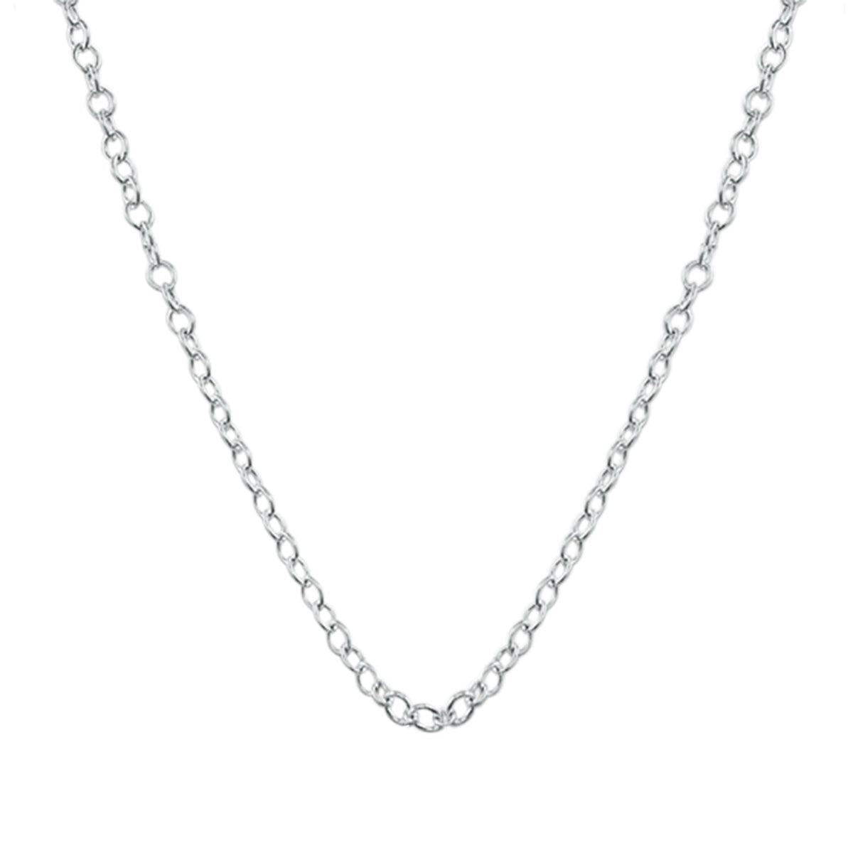 Silver-Plated Chain Necklaces β Adjustable Lengths for Pendant Pairing (18β / 20β / 22β)
