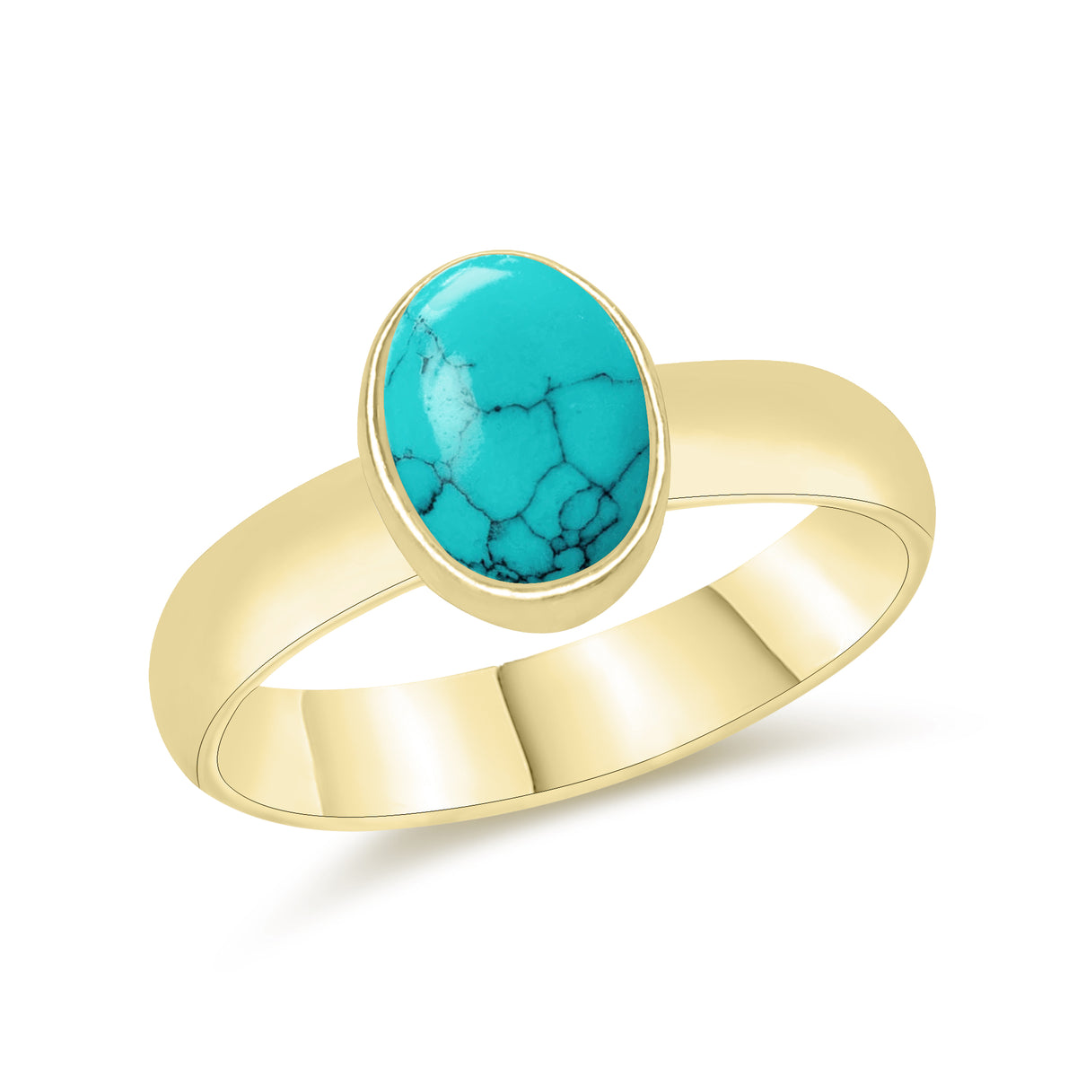 Smooth Plain Gemstone Rings – Multi-Shape | Silver / 18K Gold / 18K Rose | Bundles