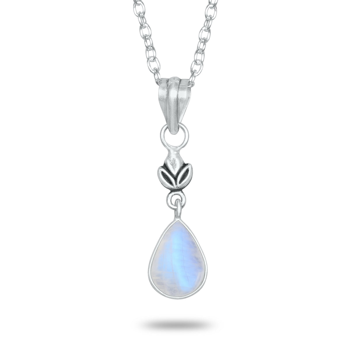 Rainbow Moonstone Charm Pendants β Silver-Plated, Handmade, Designer Boho | Wholesale