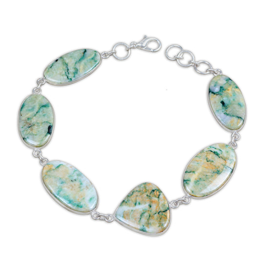 Mariposite Link Bracelets – Silver-Plated, Minimalist | Wholesale