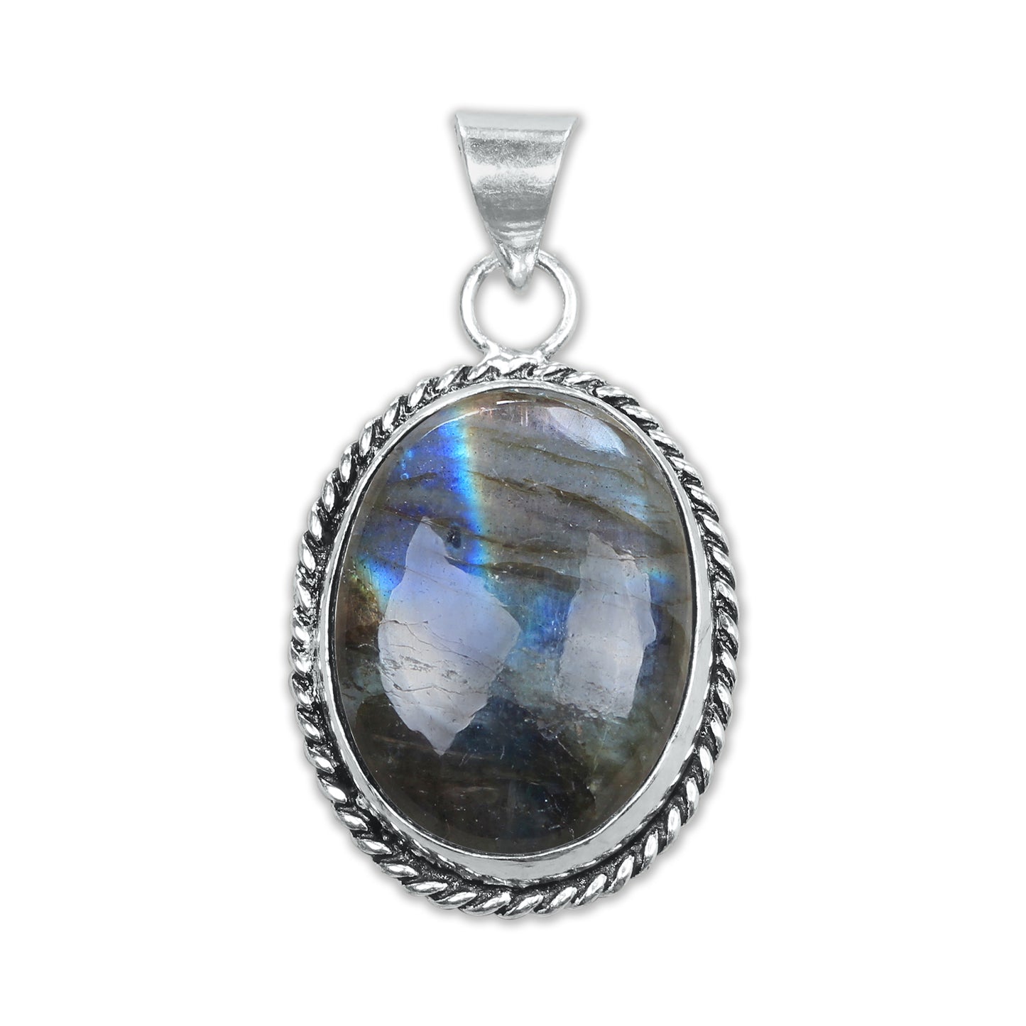 Labradorite Designer Pendants – Silver-Plated, Handmade, Assorted Designs | Wholesale