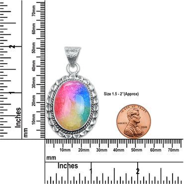 Mehrfarbige Kristallanhänger-Halskette, Schmuck, verschiedene Edelsteine, handgefertigte Anhänger für Frauen