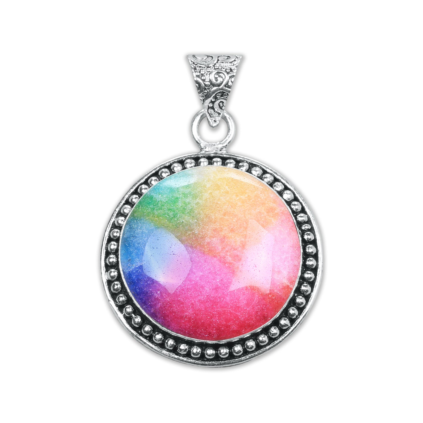 Collier avec pendentifs en cristal multicolores, bijoux en pierres précieuses assorties, pendentifs faits à la main pour femmes