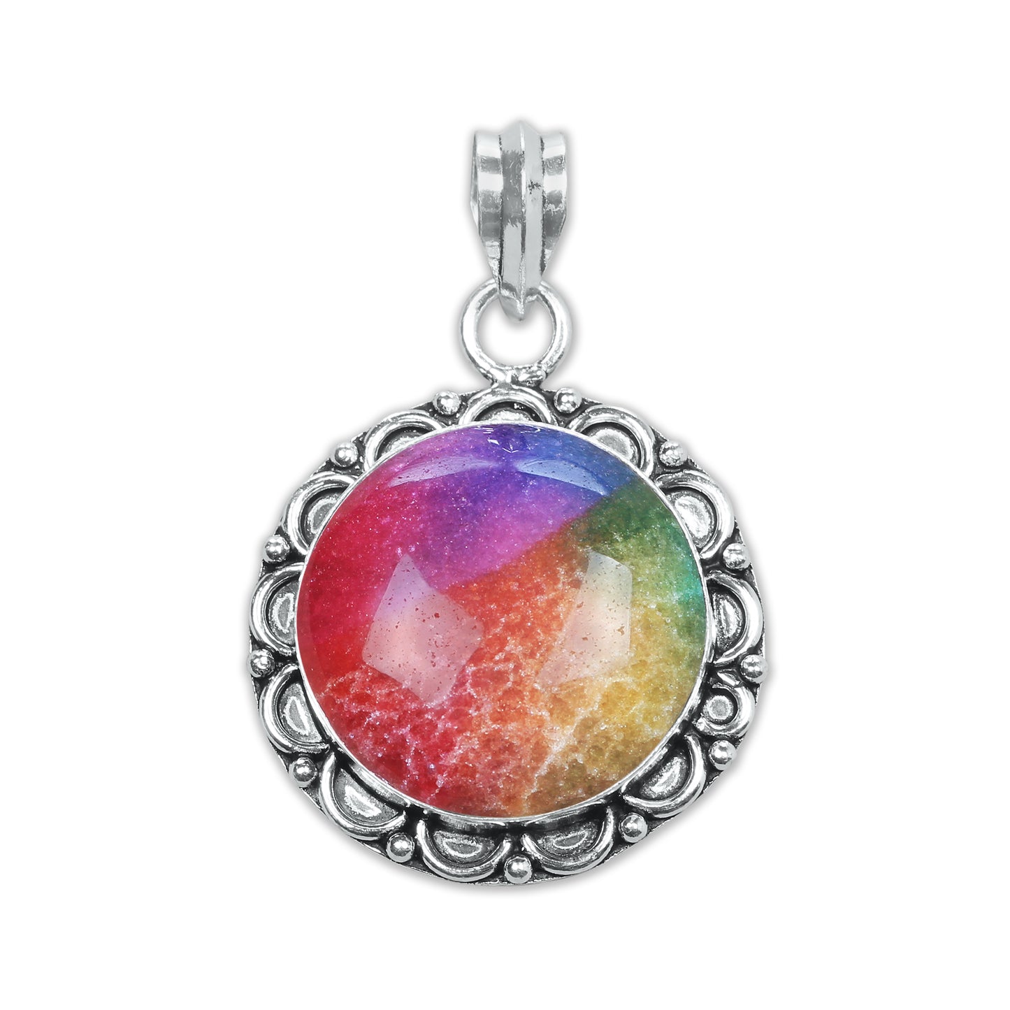 Collier avec pendentifs en cristal multicolores, bijoux en pierres précieuses assorties, pendentifs faits à la main pour femmes
