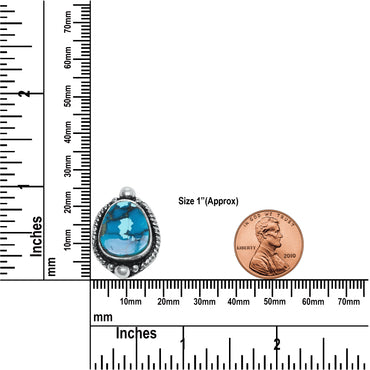 Turquoise Post/Stud Earrings – Chic, Silver-Plated | Wholesale Handmade Jewelry