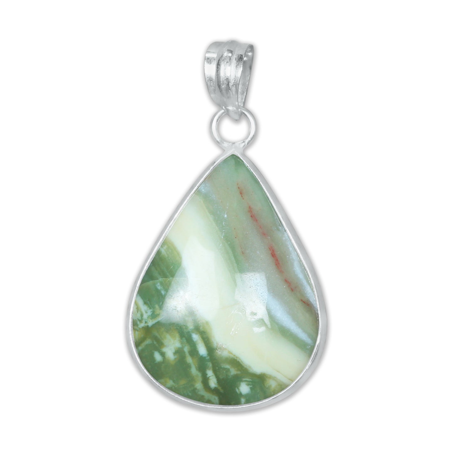 Serpentine Simple work Pendants - Handmade, Silver-Plated Brass, Wholesale