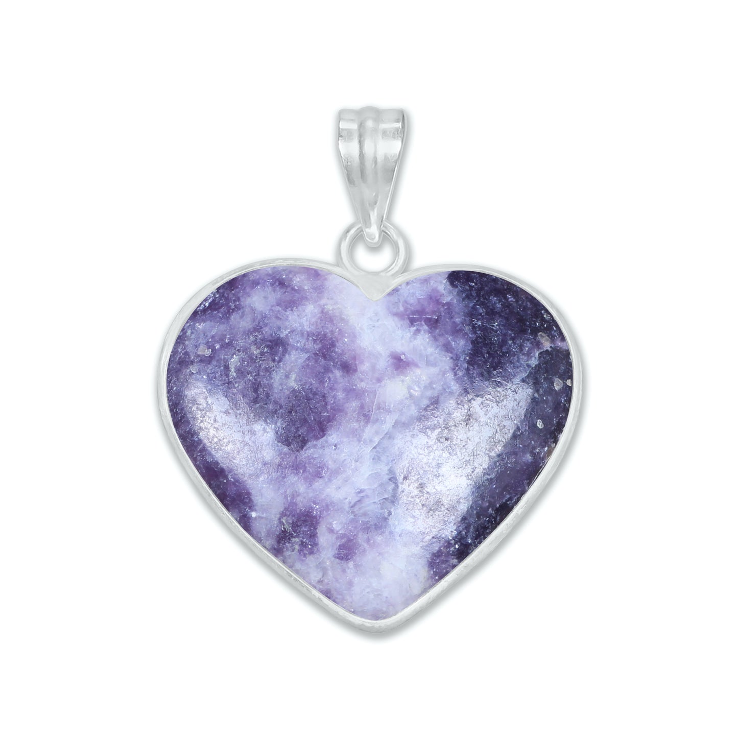 Lepidolite Minimalist Pendants โ Silver-Plated, Handmade, Lavender Purple | Wholesale
