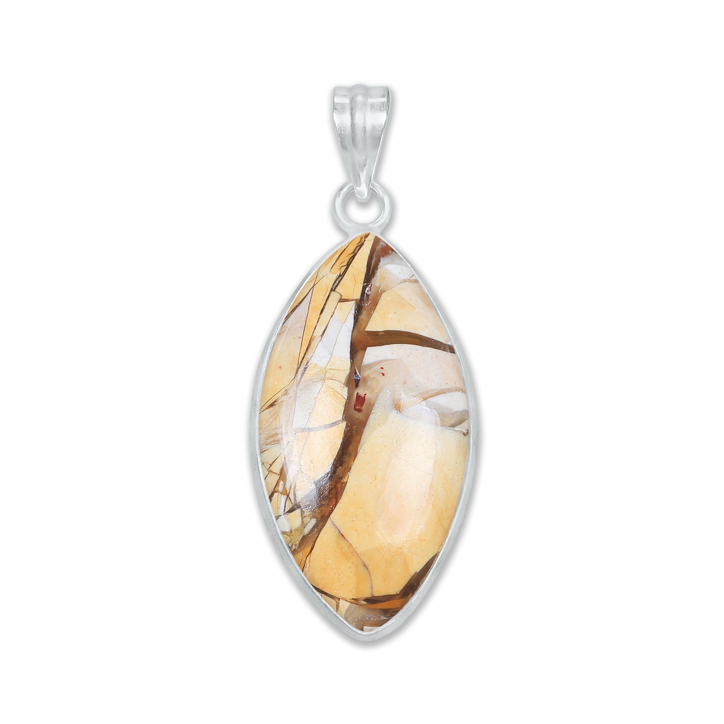 Brecciated Mookaite Pendants โ Silver-Plated, Handmade, Simple Works | Wholesale
