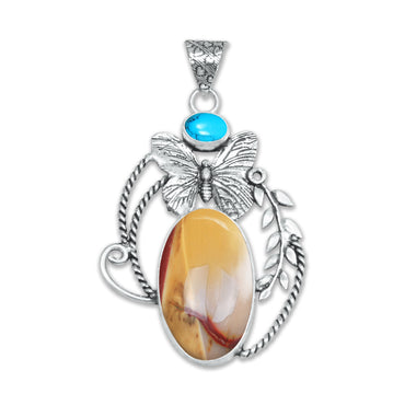 Multi-Stone Designer Pendants – Silver-Plated, Handmade, Whimsical Art Jewelry | Wholesale