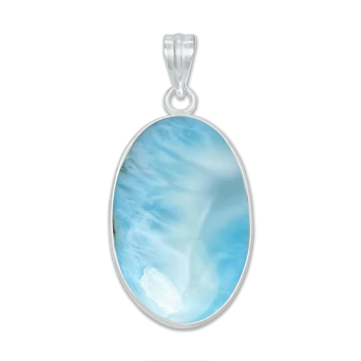 Larimar Minimalist Pendants – Silver-Plated, Handmade (Made to Order) | Wholesale