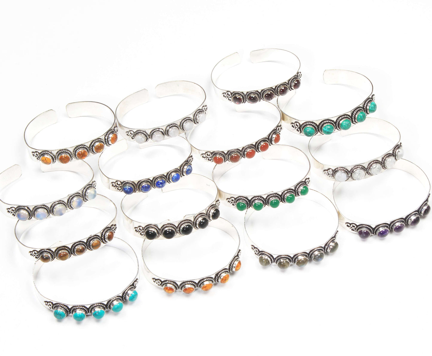 Bracelet à breloques réglables en pierres précieuses multicolores, bijoux en cristal naturel assorti pour femmes