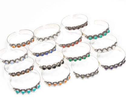 Bracelet à breloques réglables en pierres précieuses multicolores, bijoux en cristal naturel assorti pour femmes