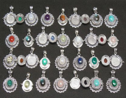 Natural Assorted Gemstone Poison Pendants Necklace For Women Multi Color Crystal Handmade Wholesale Pendants For Bulk Sale