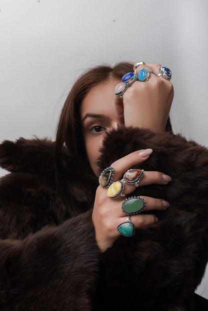 Assorted Crystal Rings – Silver-Plated, Mixed Sizes & Designs | Wholesale