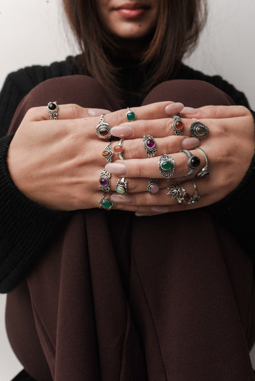 Damenringe, mehrfarbig, Kristall, handgefertigte Ringe, Schmuck, verschiedene Edelsteine, schöne Ringe für Frauen, Großhandelspakete