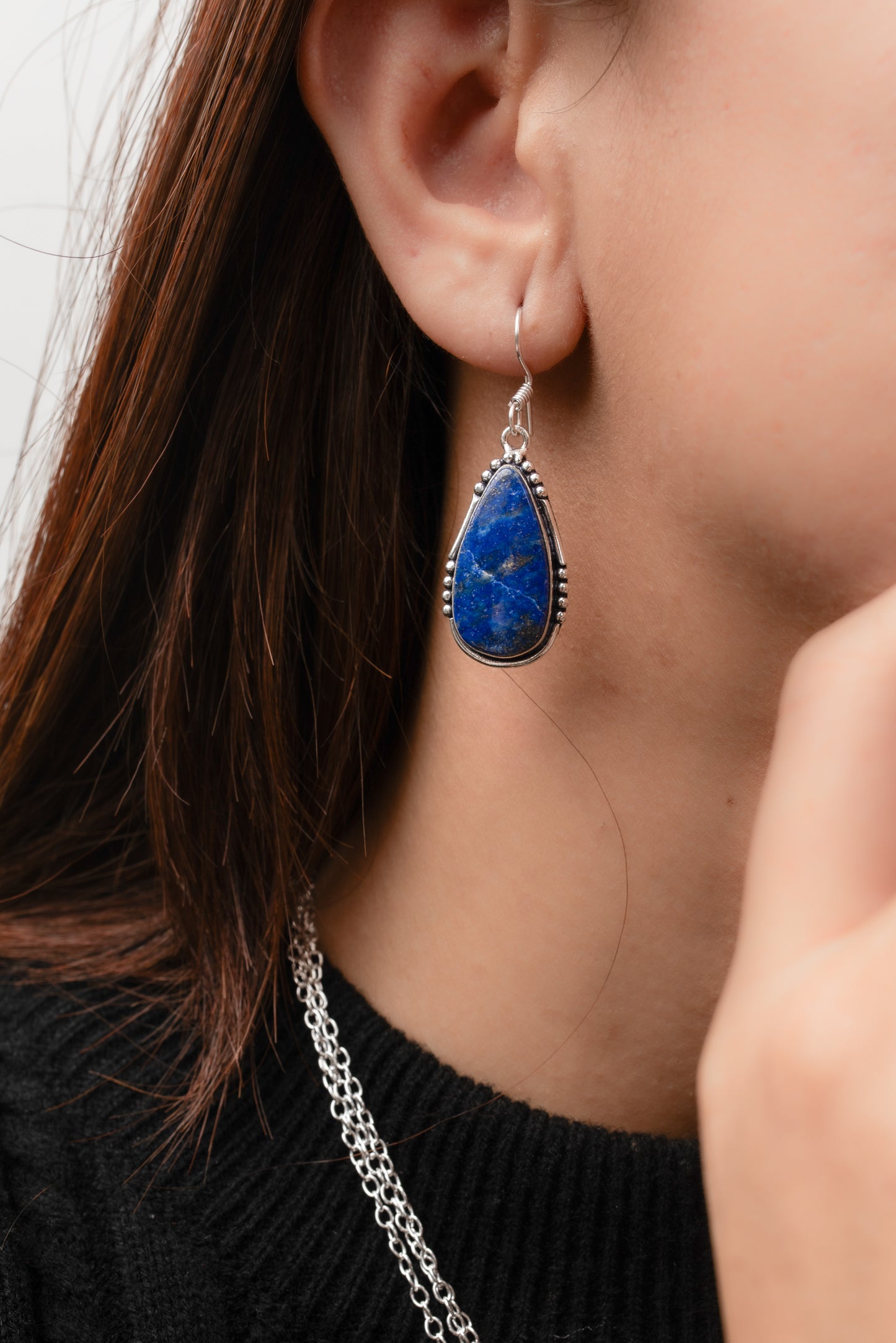 Boucles d'oreilles bohèmes en cristal pour femme - Plaqué argent, design, chic, assorties et en gros
