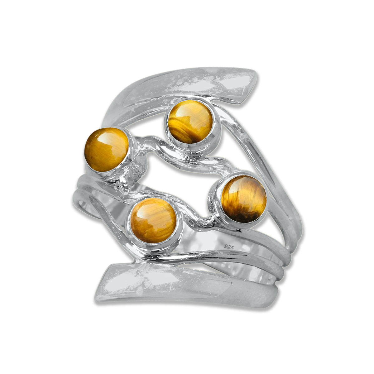 Quad Gemstone Ring – 925 Sterling Silver Ring with 4 Natural Stones | Made to Order