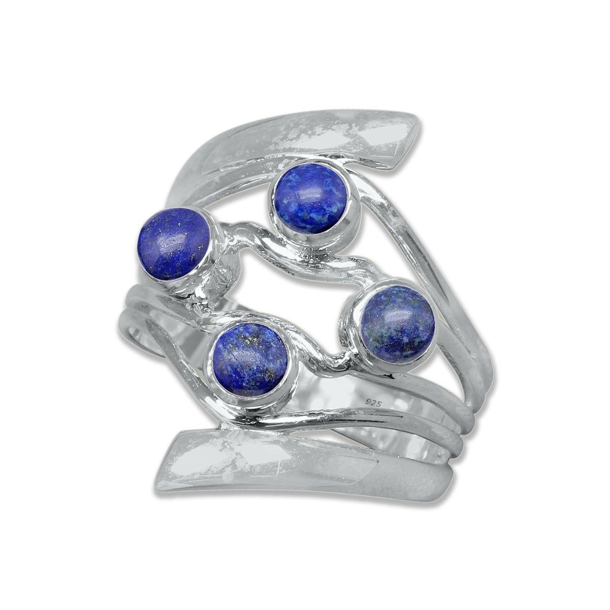 Quad Gemstone Ring – 925 Sterling Silver Ring with 4 Natural Stones | Made to Order
