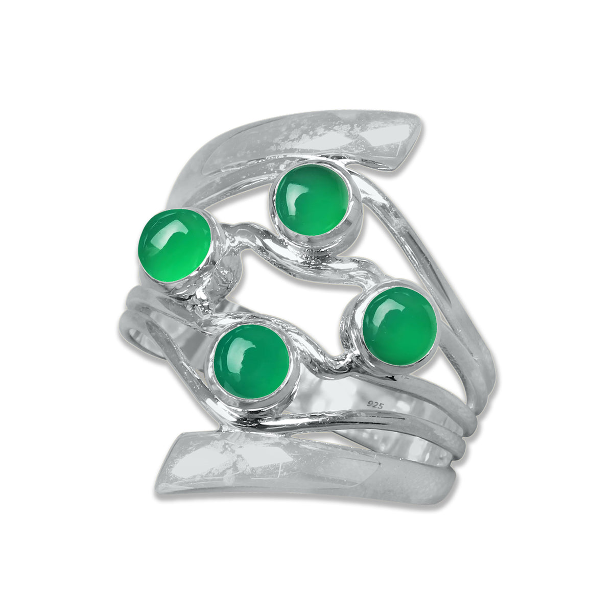 Quad Gemstone Ring – 925 Sterling Silver Ring with 4 Natural Stones | Made to Order