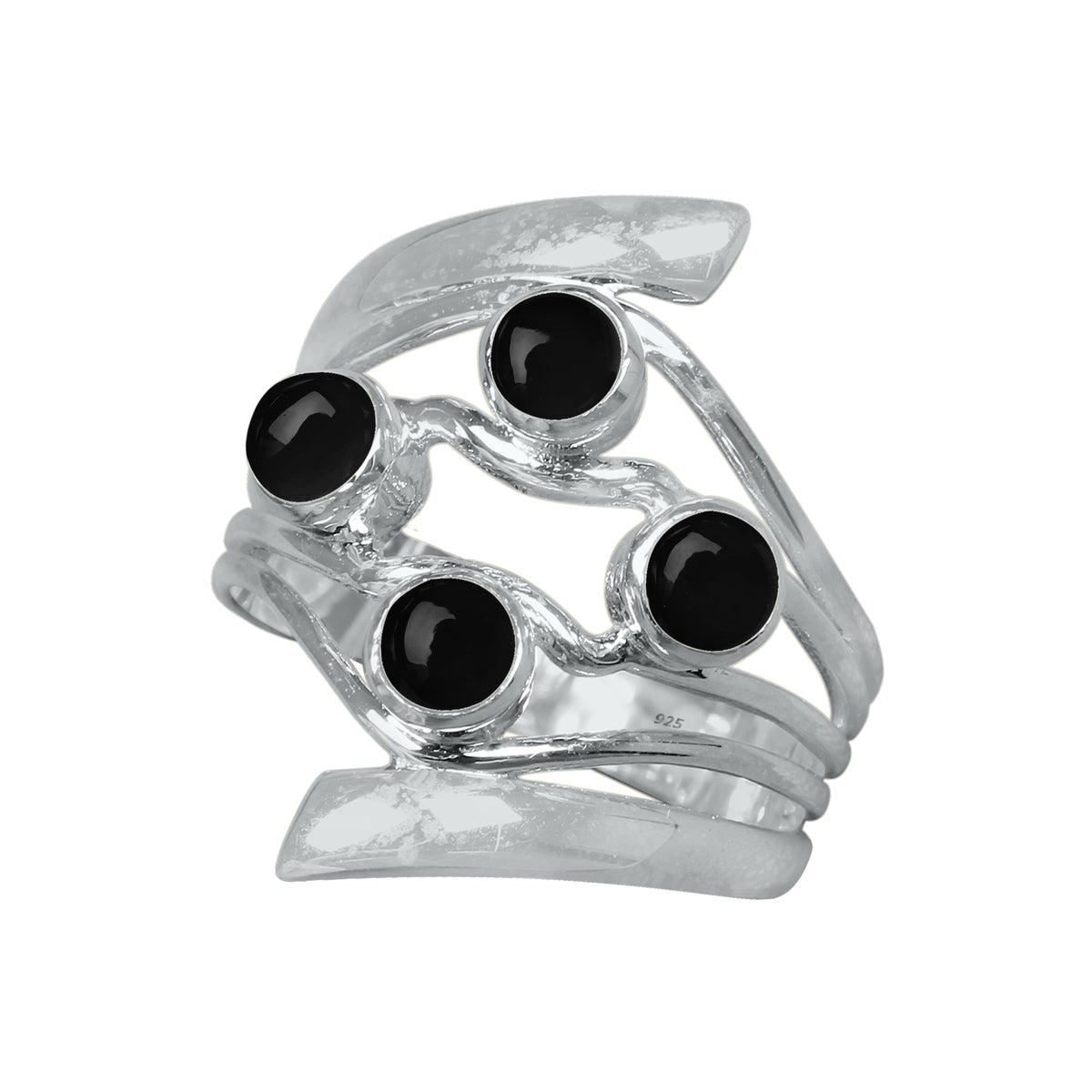 Quad Gemstone Ring – 925 Sterling Silver Ring with 4 Natural Stones | Made to Order
