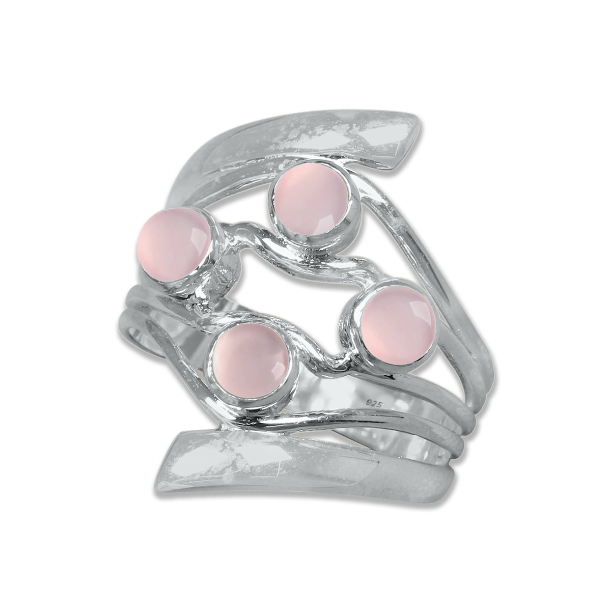 Quad Gemstone Ring – 925 Sterling Silver Ring with 4 Natural Stones | Made to Order