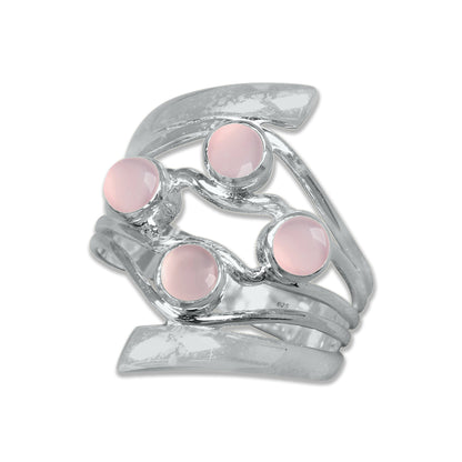 Quad Gemstone Ring – 925 Sterling Silver Ring with 4 Natural Stones | Made to Order