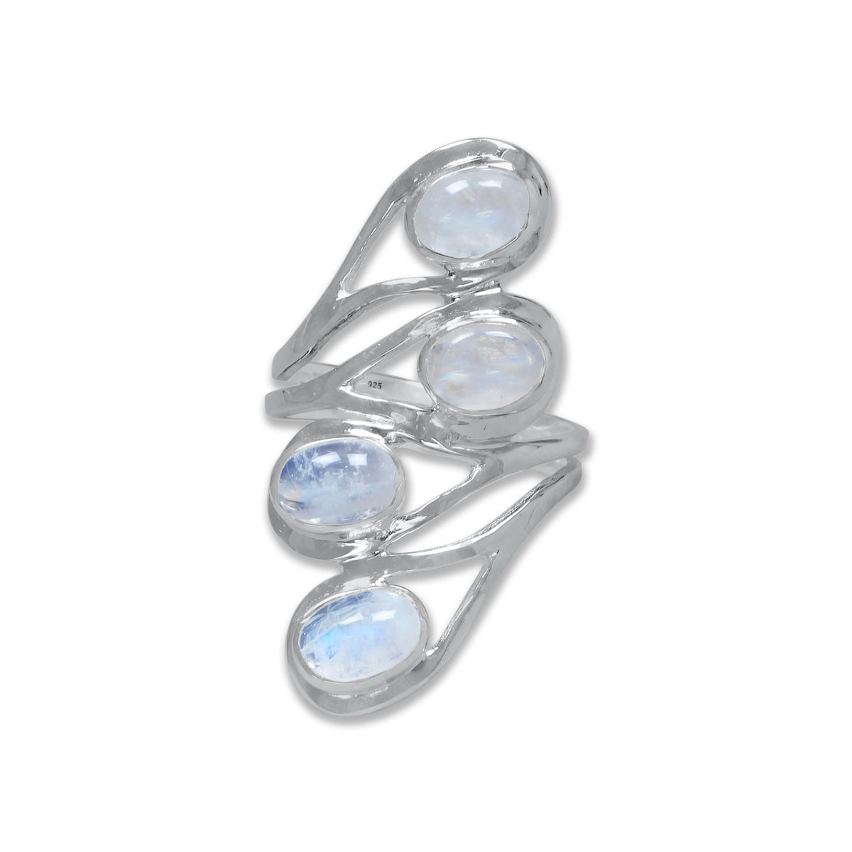 Cascade Ring – Handmade Sterling Silver Ring with Four Natural Gemstones | Made to Order