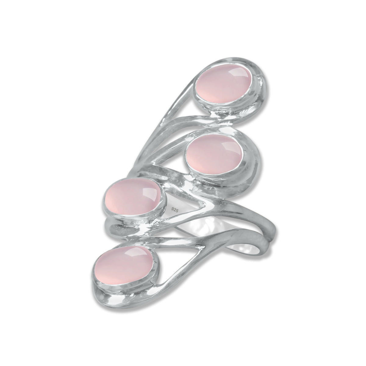 Cascade Ring – Handmade Sterling Silver Ring with Four Natural Gemstones | Made to Order