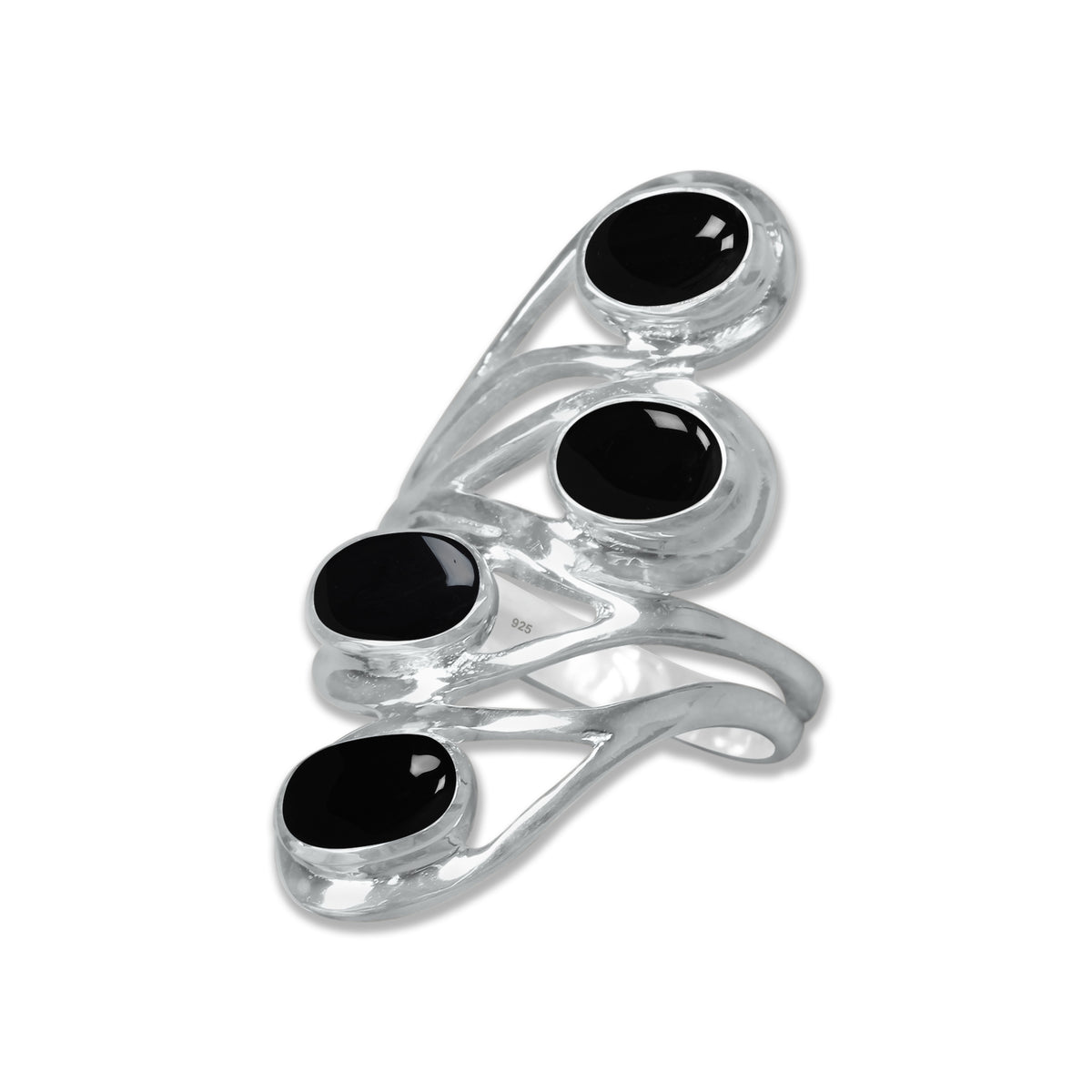 Cascade Ring – Handmade Sterling Silver Ring with Four Natural Gemstones | Made to Order