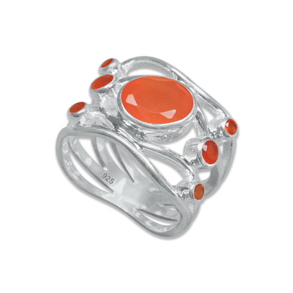 The Solstice Ring Sterling Silver Oval-Cut – 9 Natural Gemstone Styles | Made to Order