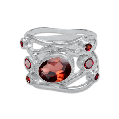 The Solstice Ring Sterling Silver Oval-Cut – 9 Natural Gemstone Styles | Made to Order