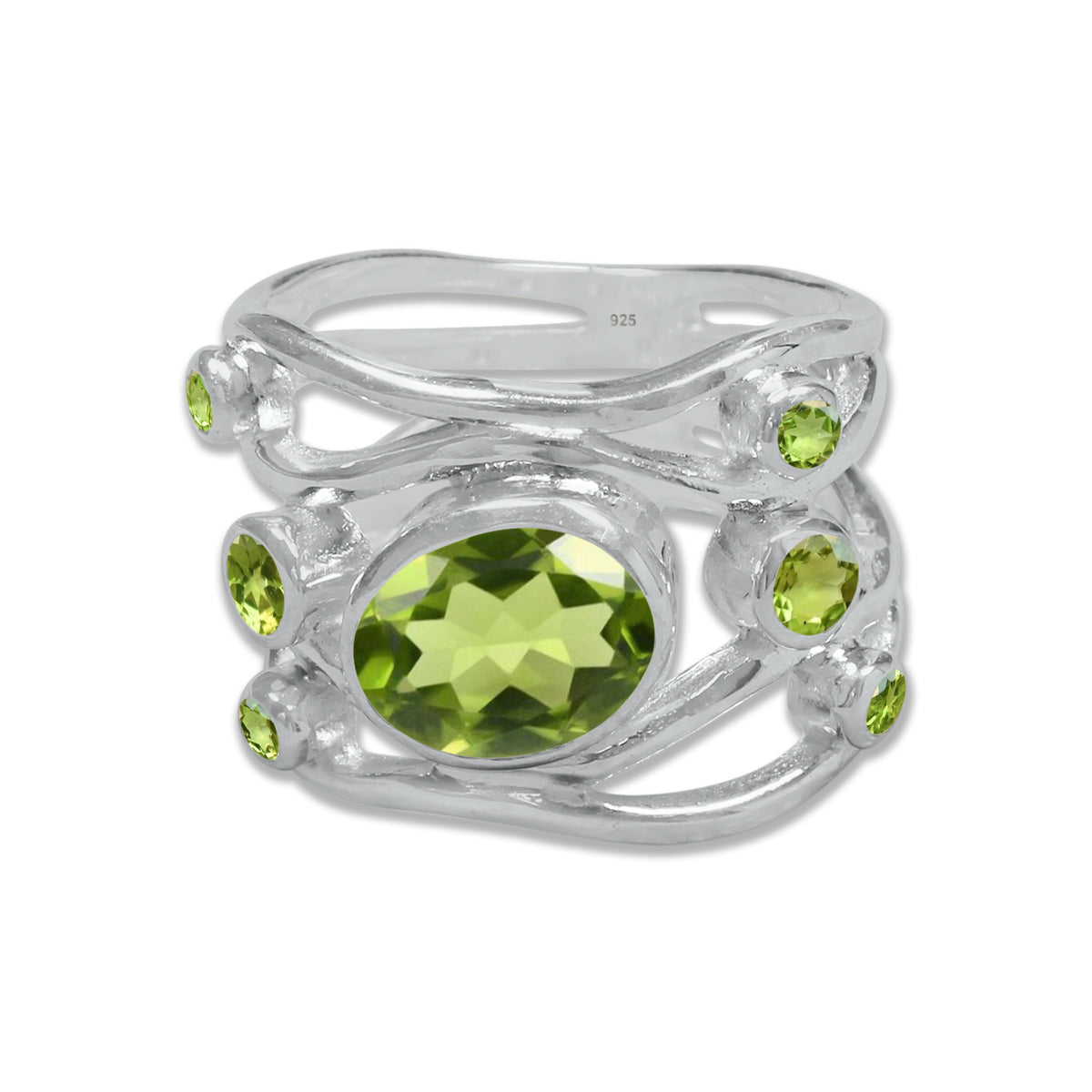 The Solstice Ring Sterling Silver Oval-Cut – 9 Natural Gemstone Styles | Made to Order