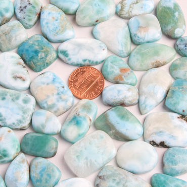 Larimar Loose Cabochons - Wholesale, Assorted shapes and Sizes