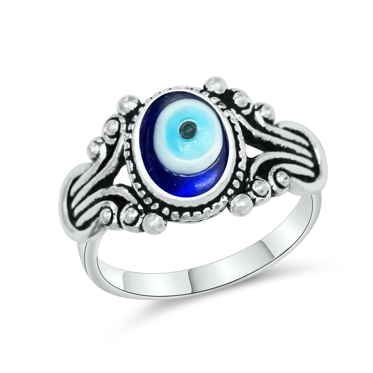 Evil Eye Rings – Assorted Designs in Silver, 18K Gold & 18K Rose Gold Plating over Brass
