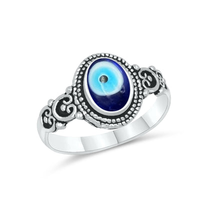 Evil Eye Rings – Assorted Designs in Silver, 18K Gold & 18K Rose Gold Plating over Brass