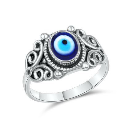 Evil Eye Rings – Assorted Designs in Silver, 18K Gold & 18K Rose Gold Plating over Brass