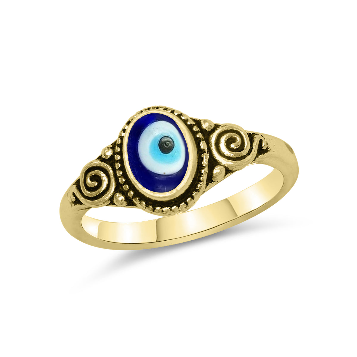 Evil Eye Rings – Assorted Designs in Silver, 18K Gold & 18K Rose Gold Plating over Brass