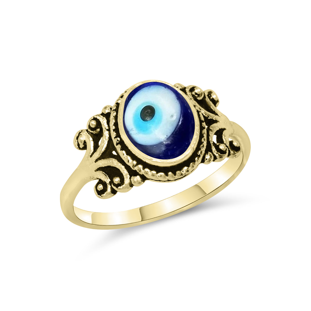 Evil Eye Rings – Assorted Designs in Silver, 18K Gold & 18K Rose Gold Plating over Brass