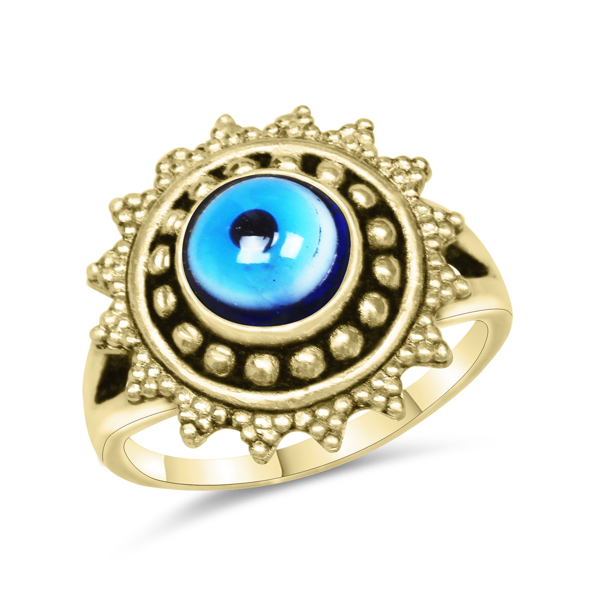 Evil Eye Rings – Assorted Designs in Silver, 18K Gold & 18K Rose Gold Plating over Brass
