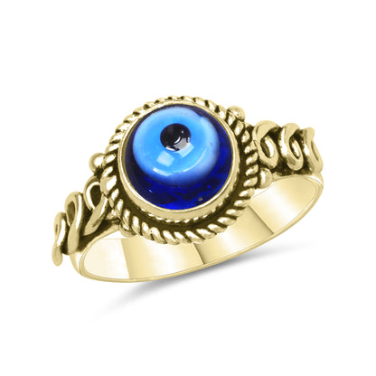 Evil Eye Rings – Assorted Designs in Silver, 18K Gold & 18K Rose Gold Plating over Brass