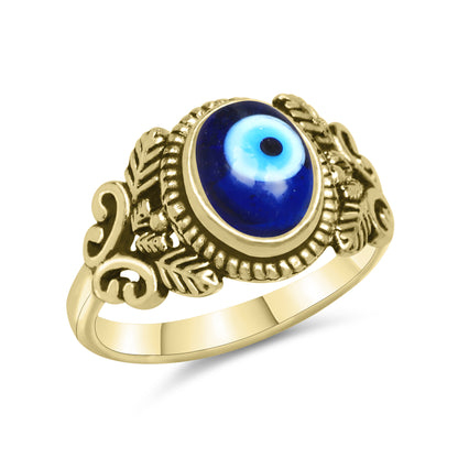 Evil Eye Rings – Assorted Designs in Silver, 18K Gold & 18K Rose Gold Plating over Brass