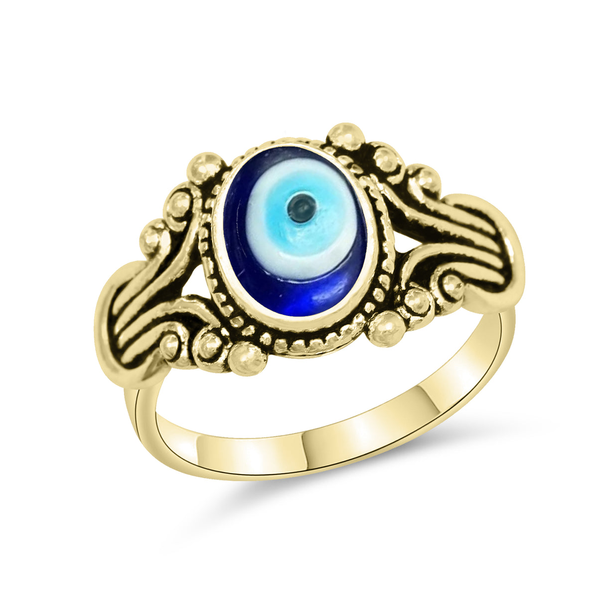 Evil Eye Rings – Assorted Designs in Silver, 18K Gold & 18K Rose Gold Plating over Brass