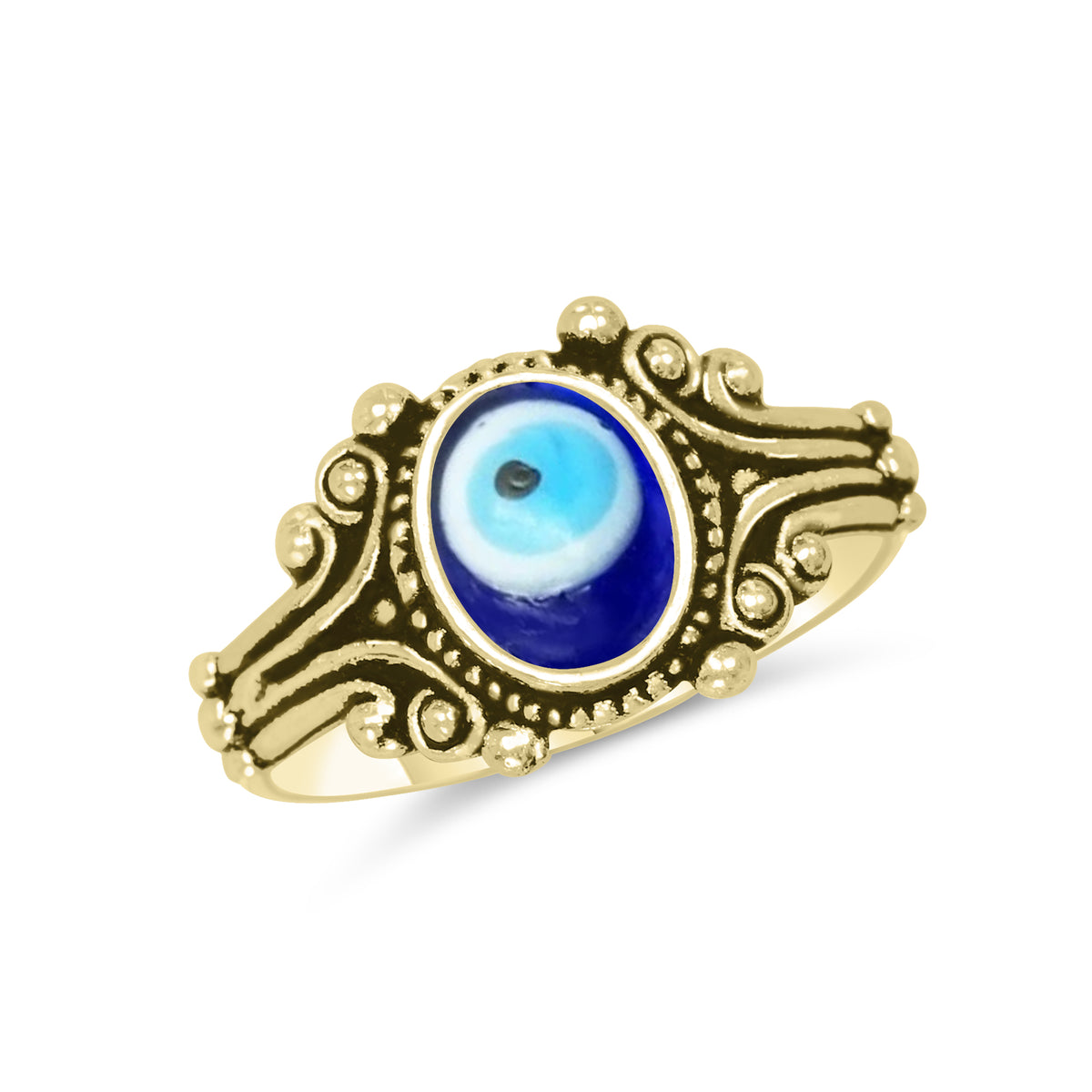 Evil Eye Rings – Assorted Designs in Silver, 18K Gold & 18K Rose Gold Plating over Brass