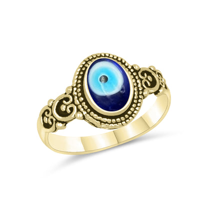 Evil Eye Rings – Assorted Designs in Silver, 18K Gold & 18K Rose Gold Plating over Brass