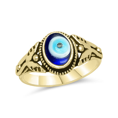 Evil Eye Rings – Assorted Designs in Silver, 18K Gold & 18K Rose Gold Plating over Brass