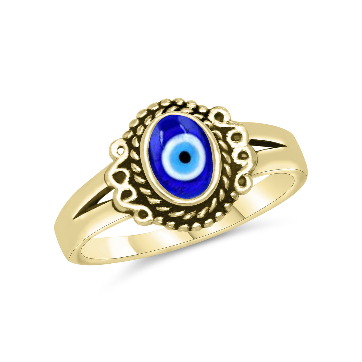 Evil Eye Rings – Assorted Designs in Silver, 18K Gold & 18K Rose Gold Plating over Brass