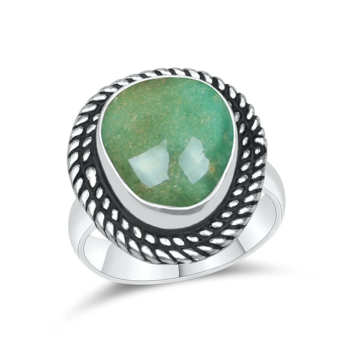 Natural Turquoise Rings – Silver-Plated, Stabilized, Handmade Boho Western | Wholesale