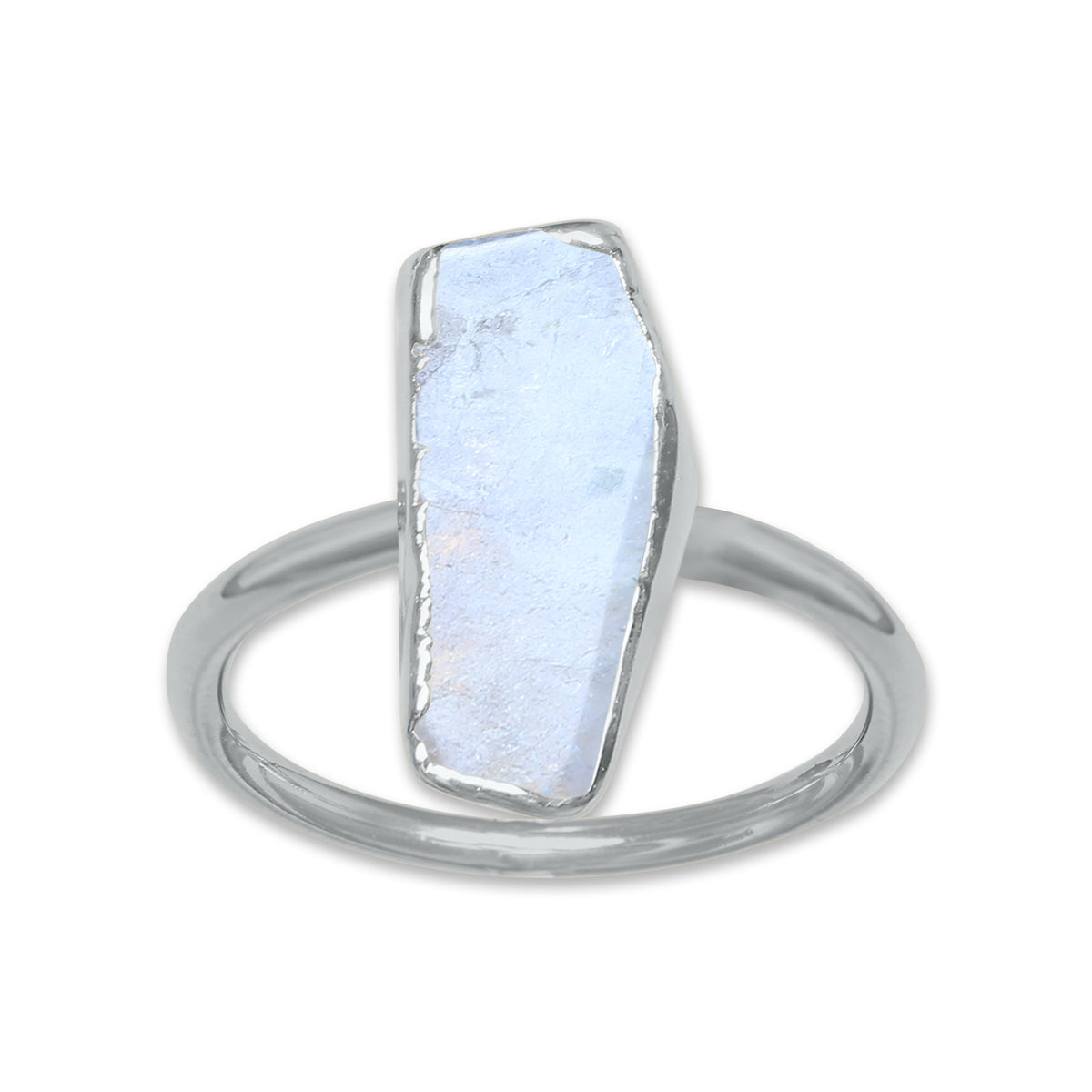 Raw Crystal Ring – Silver, Gold, Rose Gold & Black Rhodium Finish | Natural Stones (Made to Order)