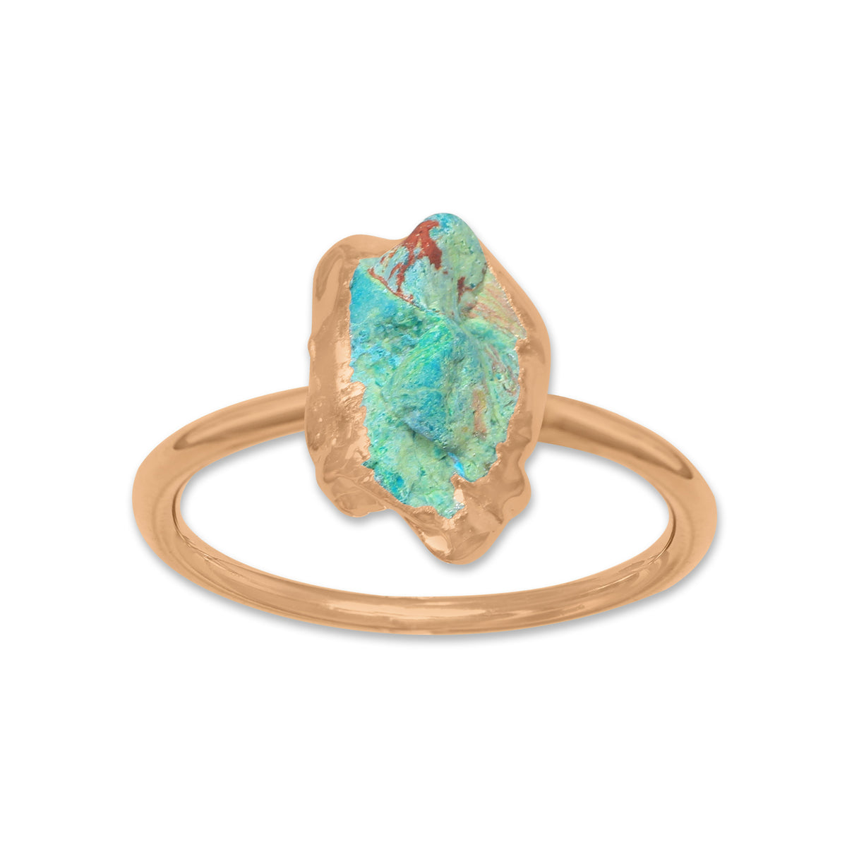 Raw Crystal Ring – Silver, Gold, Rose Gold & Black Rhodium Finish | Natural Stones (Made to Order)