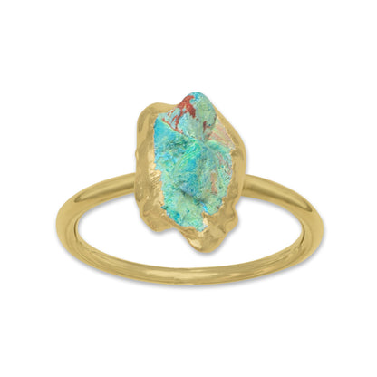 Raw Crystal Ring – Silver, Gold, Rose Gold & Black Rhodium Finish | Natural Stones (Made to Order)